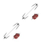 2 Stück Edelstahl-Schokoladenbrunnen, Drehspieß, Fleischgabeln,