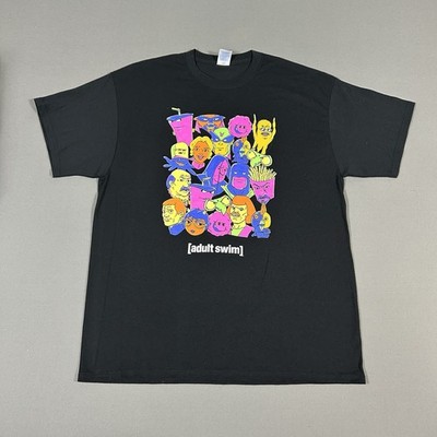 Adult Swim Shirt Mens XL Carls Jr Hardees Aqua Teen Space Ghost Promo NWOT