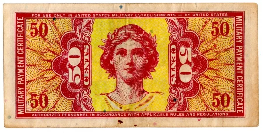 Series 541 50c Replacement Note Military Payment Certificate - Image 2 of 2