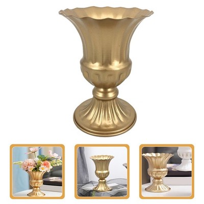  Metall rustikale Vase Retro Metall Vase Vintage Vase Blumanordnung Behälter für