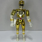 Vintage Bandai Power Rangers Metallic Armor Yellow Ranger 8” Figure 1995