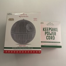 2017 Hallmark Keepsake Star Wars Death Star Ornament Storytellers w  Power Cord