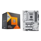 AMD Ryzen 7 7800X3D ASUS B650E MAX Gaming WiFi White AM5 CPU Motherboard Bundle