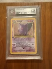 Pokémon Gengar 5/62 Fossil 1st Edition Holo Rare Beckett Graded 7.5