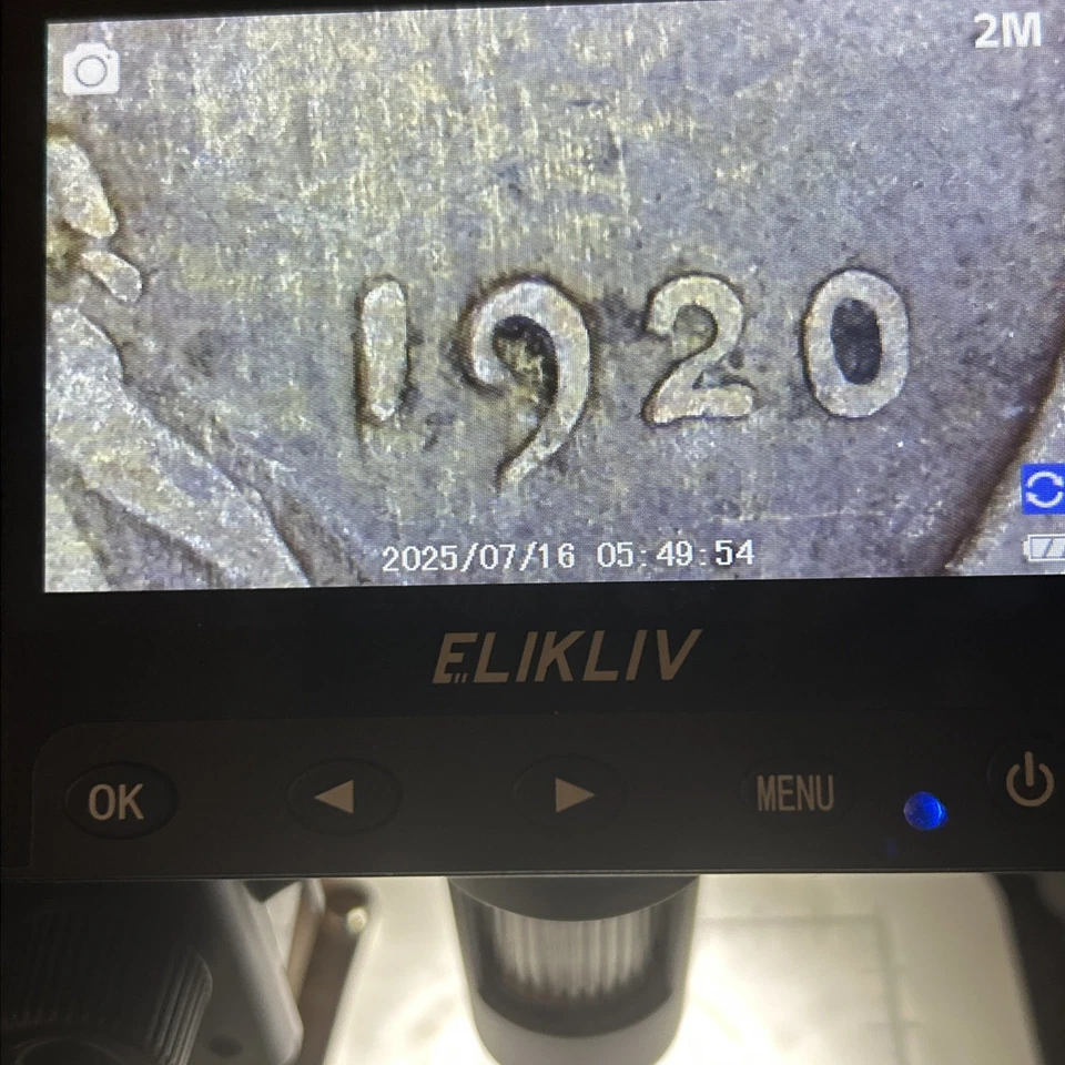 1920p Woody WHEAT PENNY NICE  GRAIN On Obverse Side CENT + Error in The G in God - Image 3 of 4