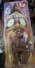 Ty Beanie Baby Britannia The Bear 1999 Retired Plush Toy, McDonalds NEW 