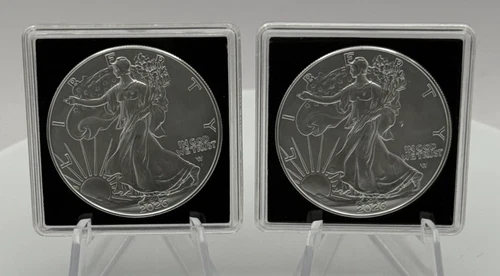 2x 2026 American Silver Eagles – 1 oz Each .999 Fine Silver - 2 Troy Oz Total!