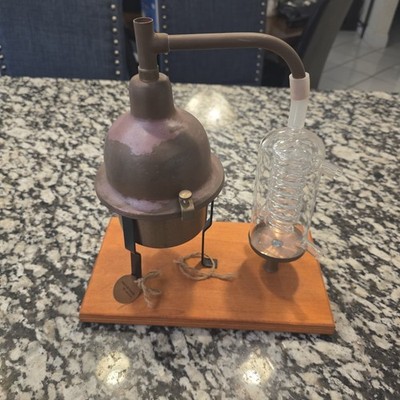 Alembic distiller still essential oils & hydrosol  with glass condensation coil