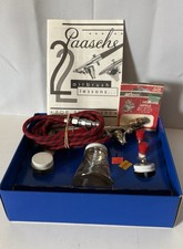 Vintage Paasche H-Set Single Action Airbrush Kit Boxed USA - Nearly Complete