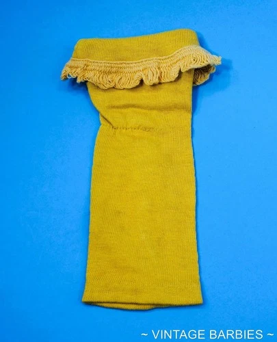 Vintage Barbie Doll Fashion PAK Knit Yellow Dress Excellent ~ 1960's