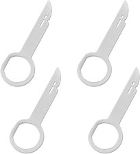 4pcs Radio Removal Tool Kit With Easy-grip Handles And Stiff Bla Color Silver