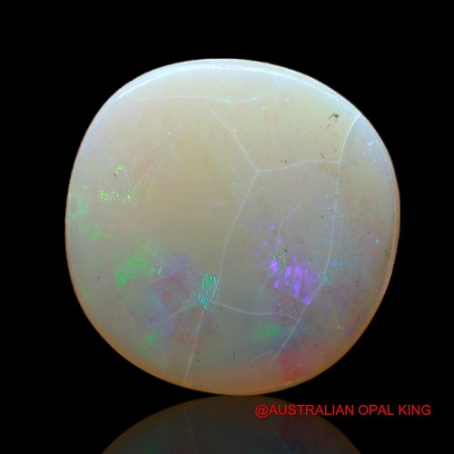 Natural Fire Opal Artisan Necklace Supply Oval Cabochon 4.00 Cts 14x14x3 mm - Picture 4 of 11