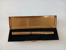 Sheaffer  585 14k gold nib fountain pen with brass case made in USA