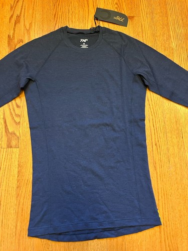 776BC Wreath Pro-Merinowolle Langarm T-Shirt Herren S BRANDNEU mit Etikett $ 100 SM - Bild 2 von 14