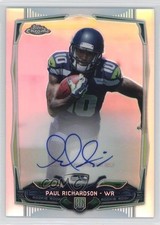 2014 Chrome Photo Variation Refractor Rookie 43/75 Paul Richardson #219 Auto i5b