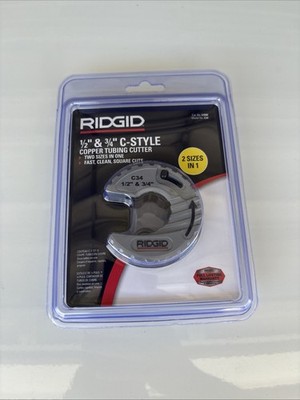 RIDGID 57008 C34 C-Style Close Quarters Copper Tubing Cutter -1/2'' & 3/4''