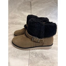 Emu Oxley Fur Cuff Water Resistant Suede Boots In Coriander US Womens 5 NWOB