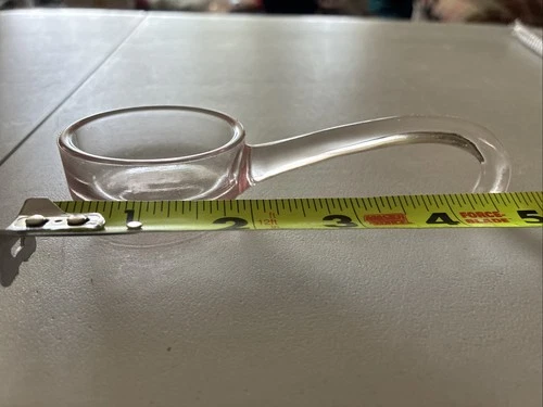 Vintage MCM 5” Pink Depression Glass Mayonnaise Condiment Spoon Ladle. DK