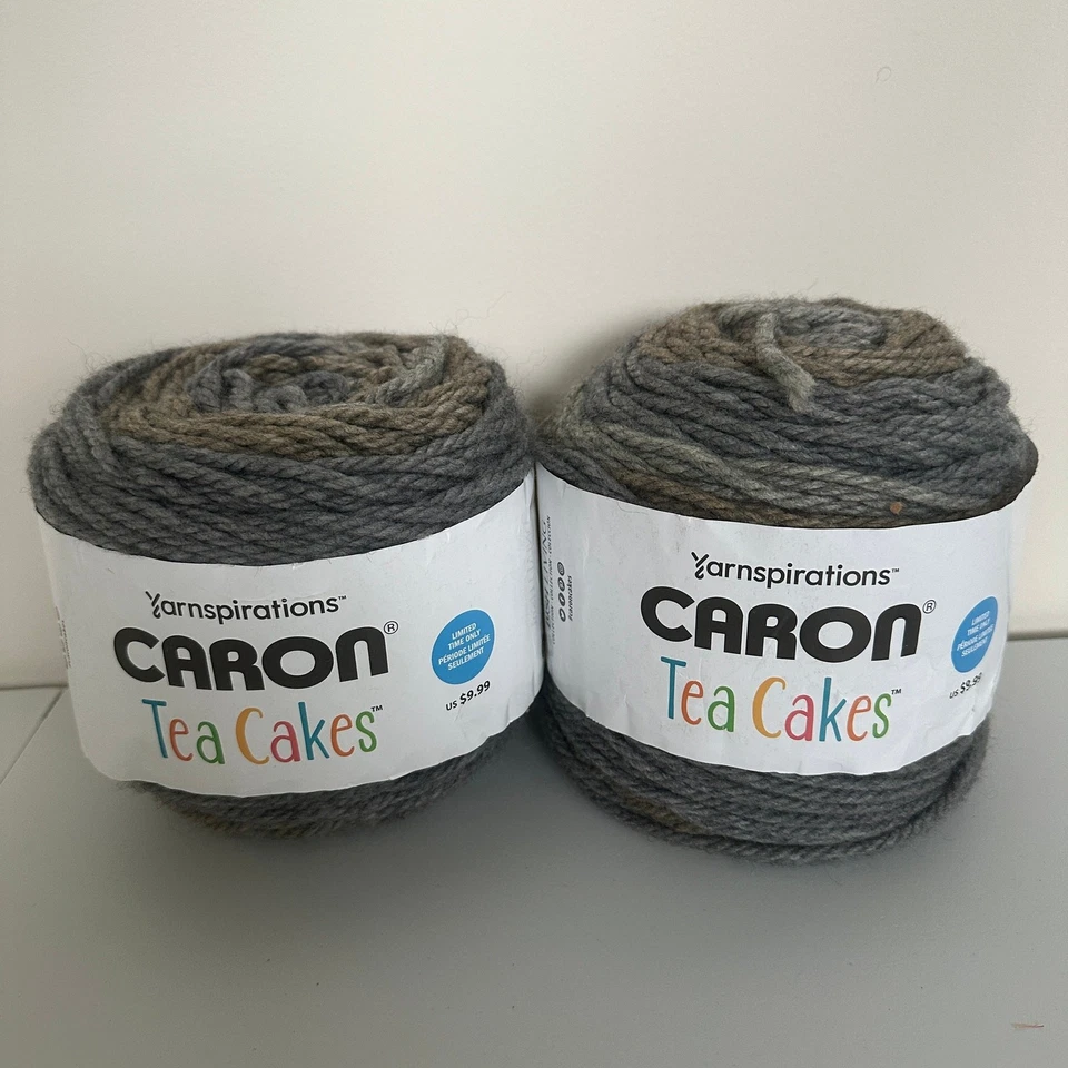 Yarnspirations Caron Tea Cakes Hilo Manteca de Karité 8.5 OZ 204 Yardas Lote de 2 Foto 2 de 4