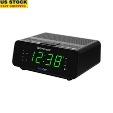 Smart Clock Radio AM FM Digital Tuner Alarm Snooze Battery Backup LED Display US