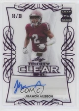 2021 Leaf Trinity Clear Auto Pink Foil 18/30 Jhamon Ausbon #CA-JA1 Auto 9r9