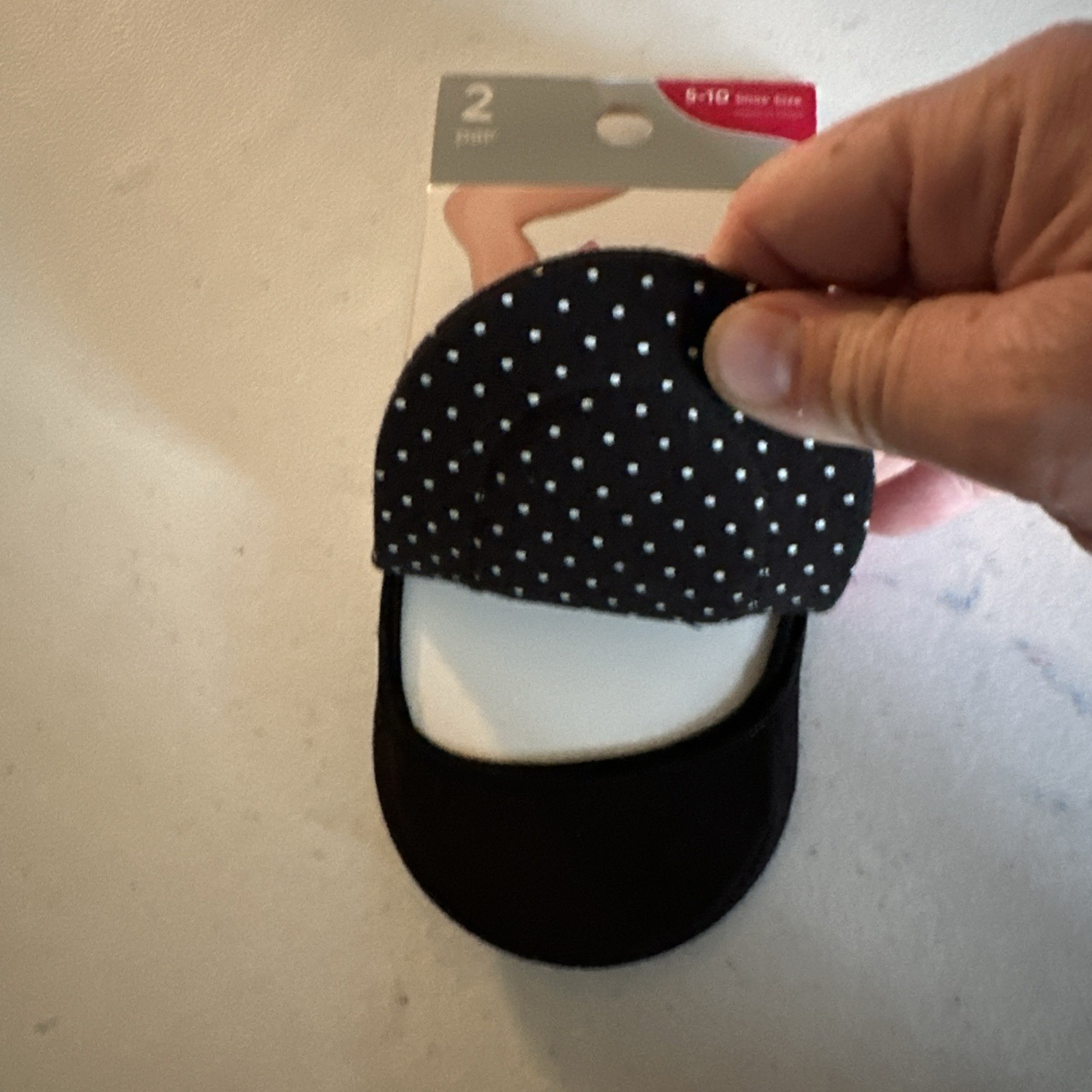 SAOLA PEDS Taglio Basso DONNA TAGLIA 5 10 PEDS Confezione da 2 Suola Imbottita a Pois