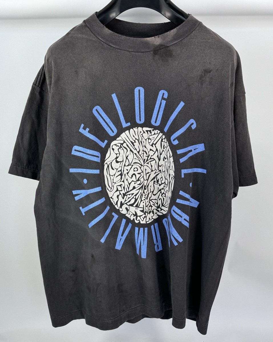 Saint Michael - Ideological Abnormality Print Distressed T Saint Michael - Ideological Abnormality Print Distressed T