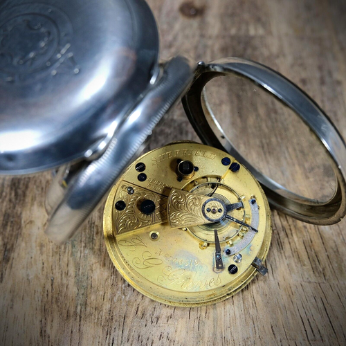 Reloj Bolsillo Caja Plata Esterlina, John Forrest de Londres, Proyecto Resto - Imagen 17 de 17