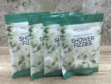 4 pack Aromatherapy Shower Fizzies EUCALYPTUS SPEARMINT compare Bath & Body Work