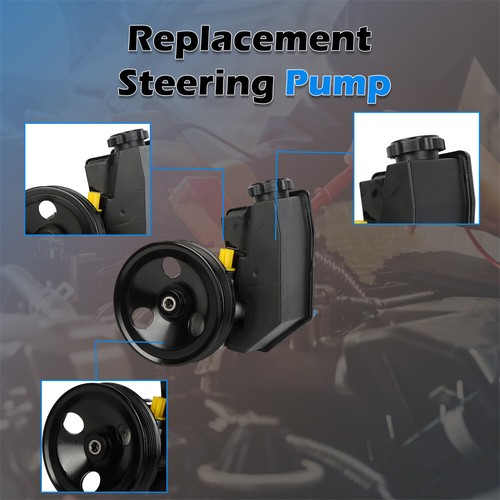 New Power Steering Pump 2038771 for 96-03 Jeep Cherokee XJ Wrangler TJ L6 4.0L - Picture 7 of 16