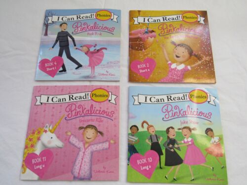 Pinkalicious I Can Read Phonics Set of 4 Books 2, 4, 10, 11 ONLY - Picture 1 of 6