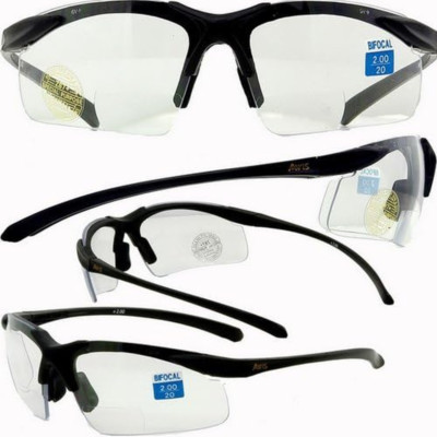 Apex Clear Bifocal Safety Glasses 1.5 Power