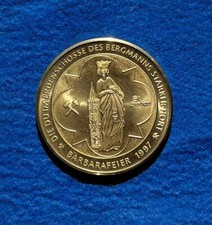 Medaille Barbarafeier 1997 Scheppat / Godec 50 mm vorz&uuml;glich