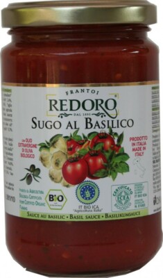 (12,38 /1kg) Bio Tomatensoße mit Basilikum  290 g -  sugo all basilico, bio