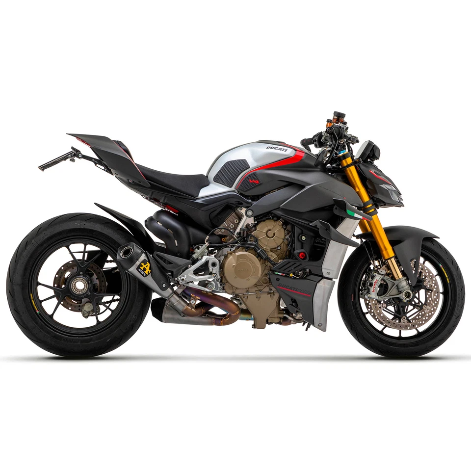 KIT ESCAPE ARROW PARA DUCATI STREETFIGHTER V4 2020 2022 WORKS TITANIO CARBY RI - Imagen 2 de 4