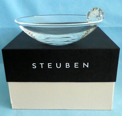 STEUBEN Crystal ORBIT BOWL NEW OLD STOCK Never RFB  9'' Large  FINAL MARKDOWN