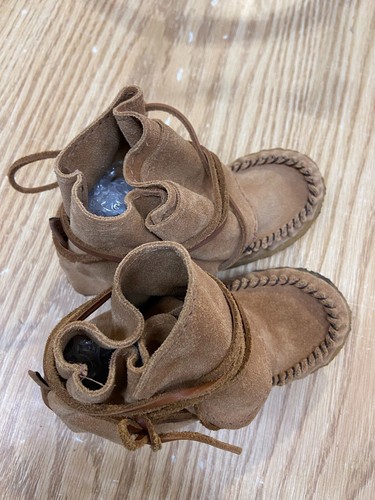 Laurentian Chief Native American Kids Wrap Around Mocassins/Slippers size 10C - Picture 6 of 6