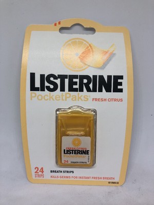 Listerine pocketpaks oral Care strips - Fresh citrus (012547444100)