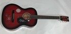THE FABULOUS THUNDERBIRDS SIGNED RED GUITAR JIMMIE VAUGHAN KIM WILSON JSA COA — photo 1