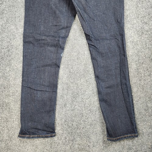 Volcom Jeans Mens 30x28 Vorta Slim Straight Dark Blue Denim Stretch Skater - Picture 6 of 15