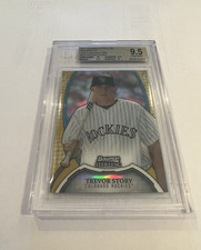 2011 BOWMAN STERLING GOLD REFRACTOR ROOKIE TREVOR STORY RC /50 BGS 9.5 GEM