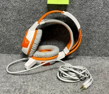 Aula Gaming Headphone Wired Over-The-Ear Adjustable Headband Ear-Cup in Orange