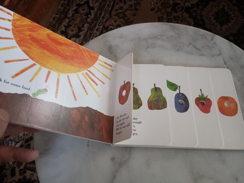 "The Very Hungry Caterpillar" Book and CATERPILLAR 1st Board Book Edition - Picture 2 of 4