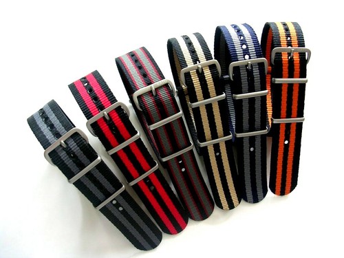 19mm NATO G10® military nylon watch band strap Black Grey OD Green Blue Bond Tan - Picture 8 of 26