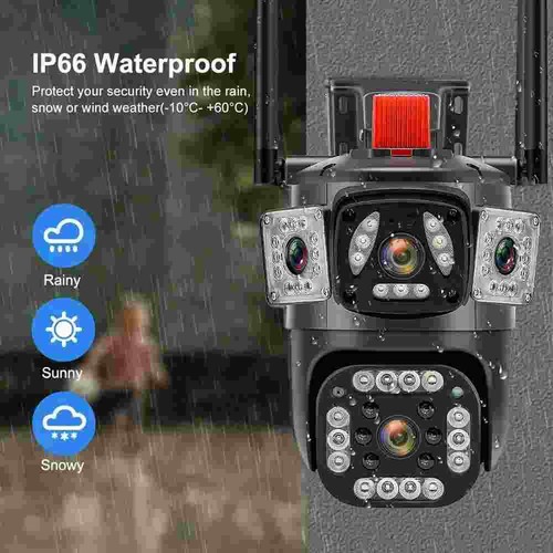 9MP Camera Dual Lens WiFi 1080P HD Night Vision CCTV PTZ Home Security IR Cam US - Picture 3 of 20