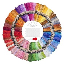 Filo da Ricamo 100 colori Punto Croce kit da Ricamare Multicolore per Treccine C