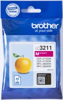 Brother Tintenpatrone LC-3211M Magenta (Ca. 200 Seiten) Original Brandneu