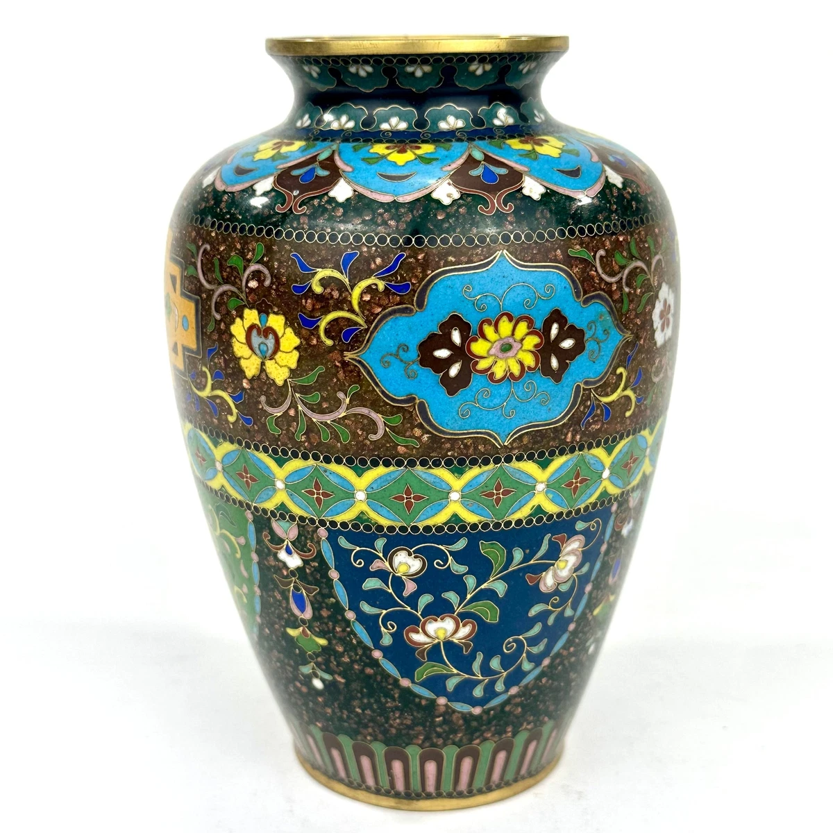 景泰蓝古董原始1850-1899 年日本花瓶| eBay