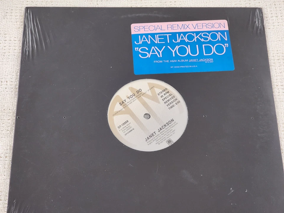 RARE NEW SEALED Janet Jackson 12” Vinyl LP Record Say You Do Special Remix 1982! Foto 3 de 4