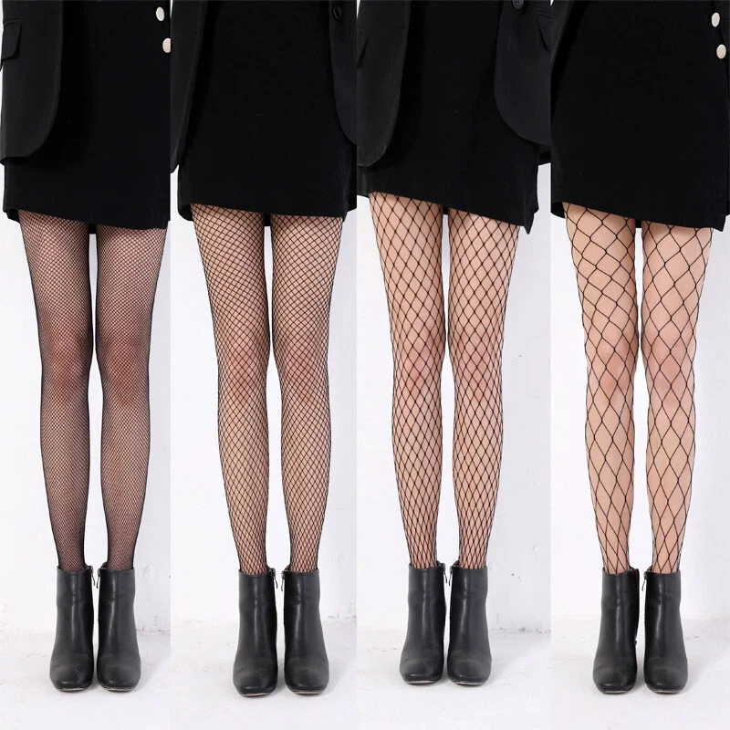 Womens Sexy Fishnet Tights Stockings Black Patterned Fish Net